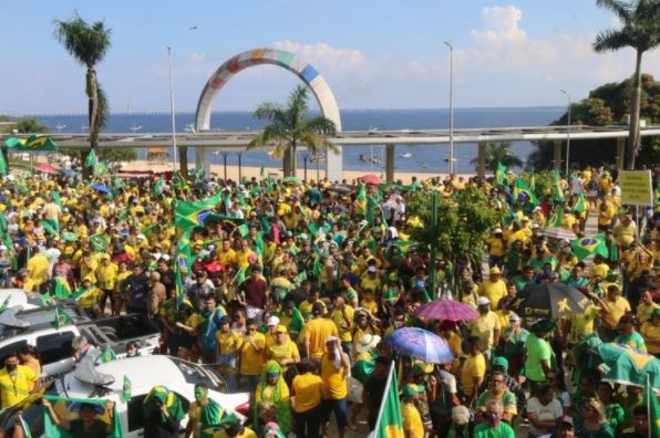 V Rias Manifesta Es A Favor Do Presidente Jair Bolsonaro Ocorreram